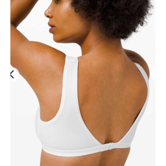 LULULEMON Waterside V Swim Top C/D NWT White Tan Extra Small XS UV Quick Dry - Picture 7 of 7